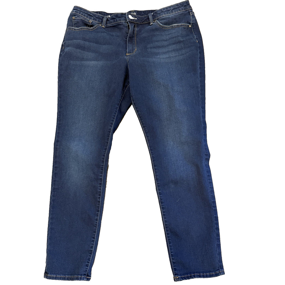 a.n.a Women’s Skinny Jeans Size 18 Blue Dark Wash